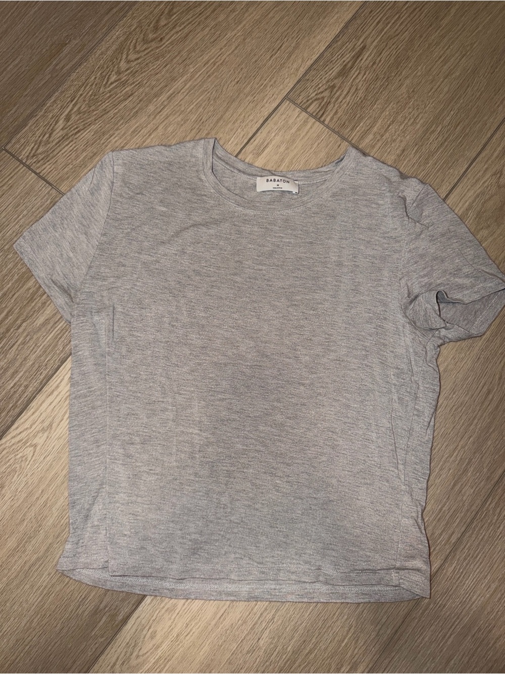 Babaton Light Heather Gray Short Sleeve Tee